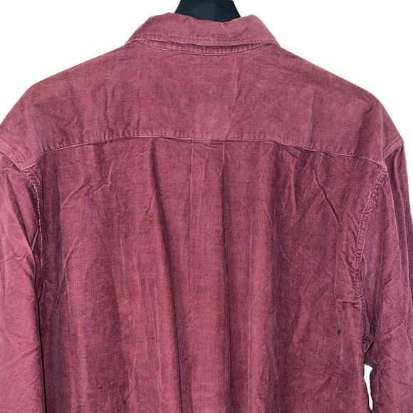 NATURAL LIFE Merlot Cotton Corduroy Button Up Shirt NWT- L - Picture 5 of 10